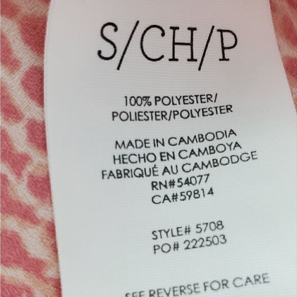 Cabi Pink & White Snake Print Blouse - Picture 4 of 4